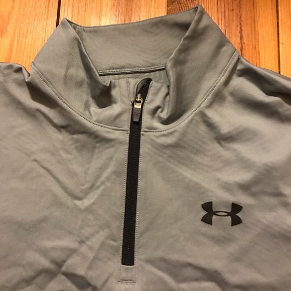 Under Armor Gray Half Zip Jacket, EUC, XL - Picture 2 of 13